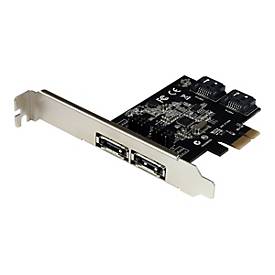 Image of StarTech.com 2 Port SATA III PCI Express Schnittstellenkarte - 2 Port Serial-ATA 6GB/s PCIe Karte - Speicher-Controller - SATA 6Gb/s / eSATA 6Gb/s - PCIe x1