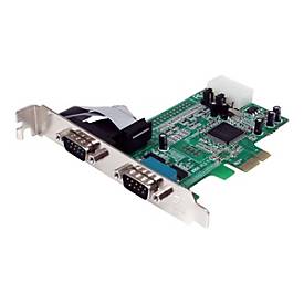 Image of StarTech.com 2 Port Seriell RS232 PCI Express Schnittstellenkarte mit 16550 UART - Serieller Adapter - PCIe - RS-232 x 2