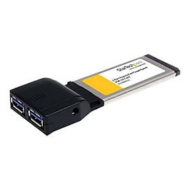 Image of StarTech.com 2 Port USB 3.0 ExpressCard mit UASP Unterstützung - USB 3.0 Schnittstellenkarte für Laptop - USB 3.0 A (Buchse) - USB-Adapter - ExpressCard - USB 3.0 x 2