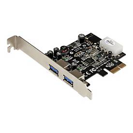 Image of StarTech.com 2 Port USB 3.0 PCI Express Schnittstellenkarte mit UASP und 4 Pin LP4 Molex - 2-fach SuperSpeed USB PCIe Karte - USB-Adapter - PCIe - USB 3.0 x 2