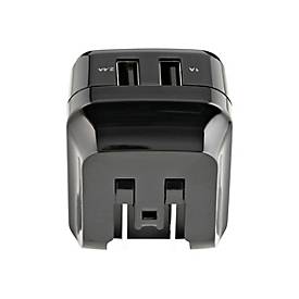 StarTech.com 2 Port USB Ladegerät / Netzteil - 2-fach Ladestecker 17 Watt / 3.4 Amp - Dual Reiseladegerät 110 / 220V - Weiß - Netzteil - 17 Watt - 3.4 A - 2 Ausgabeanschlussstellen (USB)