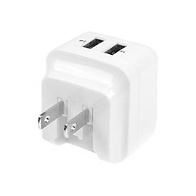 StarTech.com 2 Port USB Ladegerät / Netzteil - 2-fach Ladestecker 17 Watt / 3.4 Amp - Dual Reiseladegerät 110 / 220V - Weiß - Netzteil - 17 Watt - 3.4 A - 2 Ausgabeanschlussstellen (USB)