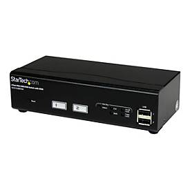 Image of StarTech.com 2 Port USB VGA KVM Switch mit DDM Fast Switching und Kabeln - 2-fach VGA USB KVM Switch / Umschalter - KVM-/USB-Switch - 2 Anschlüsse