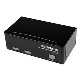 StarTech.com 2 Port VGA USB KVM Switch - VGA KVM Umschalter inkl. Kabel - KVM-Switch - 2 Anschlüsse