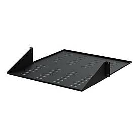 2 Post Server Rack Shelf - Vented - Center Mount - Black - Supports up to 75 lb. - 2 post Network Rack Shelf (CABSHF2POSTV2) Rack - Regal