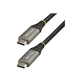 Image of StarTech.com 20in 50cm USB C Cable 10Gbps, USB-IF Certified USB-C Cable, USB 3.1/3.2 Gen 2 Type-C Cable, 100W (5A) Power Delivery Charging, DP Alt Mode, USB C to C Cord, Charge & Sync - Thunderbolt 3 Compatible (USB31CCV50CM) - USB Typ-C-Kabel - U...