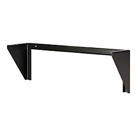 2HE 19 Zoll Wandmontage Geräte Rack - Open Frame Rack - Stahl - Schwarz Halterung - 2U
