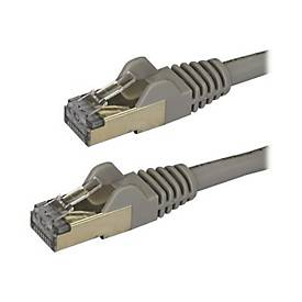 Image of StarTech.com 2m CAT6A Ethernet Cable, 10 Gigabit Shielded Snagless RJ45 100W PoE Patch Cord, CAT 6A 10GbE STP Network Cable w/Strain Relief, Grey, Fluke Tested/UL Certified Wiring/TIA - Category 6A - 26AWG (6ASPAT2MGR) - Patch-Kabel - 2 m - Grau