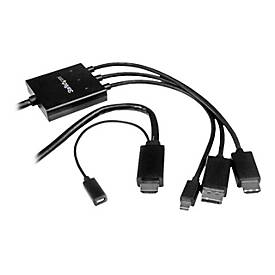 Image of StarTech.com 2m HDMI, DisplayPort oder Mini DisplayPort auf HDMI Konverter Kabel - HDMI, DP oder Mini DP zu HDMI Adapterkabel - Videoadapter - DisplayPort / HDMI - 2 m