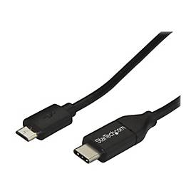 Image of StarTech.com 2m USB-C Micro-B Kabel - USB 2.0 - USB-C auf Micro USB Ladekabel - USB 2.0 Typ C zu Micro B Kabel - Thunderbolt 3 kompatibel - USB Typ-C-Kabel - USB-C bis Micro-USB Typ B - 2 m