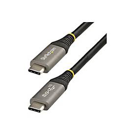 Image of StarTech.com 3ft (1m) USB C Cable 10Gbps, USB-IF Certified USB-C Cable, USB 3.1/3.2 Gen 2 Type-C Cable, 100W (5A) Power Delivery Charging, DP Alt Mode, USB C to C Cord, Charge & Sync - Thunderbolt 3 Compatible (USB31CCV1M) - USB Typ-C-Kabel - USB-...