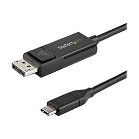 Image of StarTech.com 3ft (1m) USB C to DisplayPort 1.2 Cable 4K 60Hz, Bidirectional DP to USB-C or USB-C to DP Reversible Video Adapter Cable, HBR2/HDR, USB Type C/Thunderbolt 3 Monitor Cable - 4K USB-C to DP Cable (CDP2DP1MBD) - DisplayPort-Kabel - USB-C...