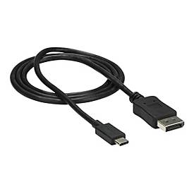 Image of StarTech.com 3ft/1m USB C to DisplayPort 1.2 Cable 4K 60Hz, USB-C to DisplayPort Adapter Cable HBR2, USB Type-C DP Alt Mode to DP Monitor Video Cable, Compatible with Thunderbolt 3, Black - USB-C Male to DP Male (CDP2DPMM1MB) - DisplayPort-Kabel -...