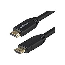 Image of StarTech.com 3m HDMI 2.0 Kabel mit Riegel - 4K 60Hz Premium zertifiziertes High Speed HDMI Kabel mit Ethernet - HDR10, 18 Gbit/s - HDMI Monitorkabel - St/St - Schwarz (HDMM3MLP) - HDMI-Kabel - 3 m