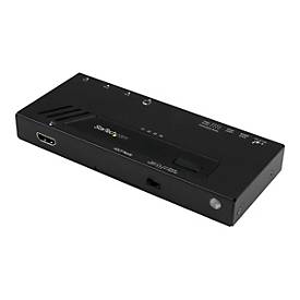 Image of StarTech.com 4 Port HDMI automatischer Video Switch - 4K 2x1 HDMI Switch mit Fast Switching, Auto Sensing und Serial Control - Video/Audio-Schalter - 4 Anschlüsse