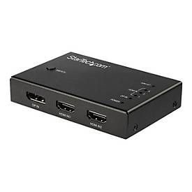 StarTech.com 4 Port HDMI Video Switch - 3x HDMI & 1x DisplayPort - 4K 60Hz - Video/Audio-Schalter - 3 x HDMI + 1 x Displ