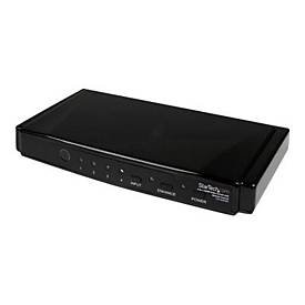 Image of StarTech.com 4 Port HDMI Video Switch - 4 auf 1 HDMI - Audio - HDTV bis zu 1080 - PC bis max. 1900x1200 - bis 20m - mit Fernbedienung - Video/Audio-Schalter - 4 Anschlüsse