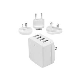 4 Port USB Ladegerät - Reiselader - 34W/6.8A - Universal Wandladegerät mit Smart IC Technologie - Weiß Netzteil