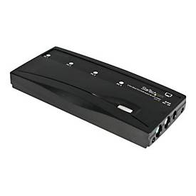 StarTech.com 4 Port VGA / PS/2 KVM Switch - PS/2 KVM Umschalter inkl. Kabel - 4 Port Desktop KVM Umschalter 1x PS/2 und 