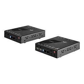 StarTech.com 4K HDMI Extender - KVM - 4K 30Hz - Video über CAT6 IP Ethernet mit USB (SV565HDIP) - Erweiterung für Video/