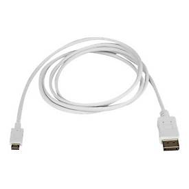 Image of StarTech.com 6ft/1.8m USB C to DisplayPort 1.2 Cable 4K 60Hz, USB-C to DisplayPort Adapter Cable HBR2, USB Type-C DP Alt Mode to DP Monitor Video Cable, Works with Thunderbolt 3, White - USB-C Male to DP Male (CDP2DPMM6W) - DisplayPort-Kabel - USB...