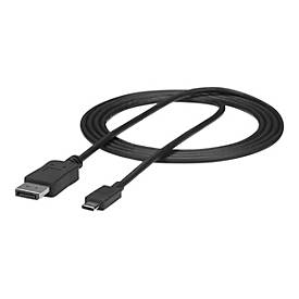 Image of StarTech.com 6ft/1.8m USB C to DisplayPort 1.2 Cable 4K60, USB-C to DP Cable HBR2, USB Type-C DP Alt Mode to DP Monitor Video Cable, Works w/ TB3, Limited stock, see similar item CDP2DP2MBD - USB-C Male to DP Male - DisplayPort-Kabel - USB-C bis D...