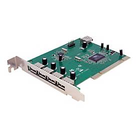 Image of StarTech.com 7 Port USB 2.0 PCI Schnittstellenkarte - USB Controller Adapter Karte - USB-Adapter - PCI - 7 Anschlüsse