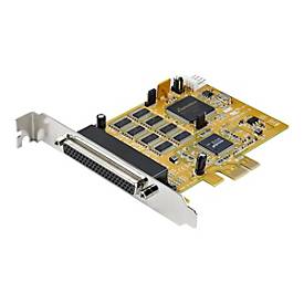 Image of StarTech.com 8 Port PCI Express Karte - PCIe RS232 Erweiterungskarte - 16C1050 UART - Windows & Linux (PEX8S1050) - Serieller Adapter - PCIe - RS-232 x 8 - TAA-konform