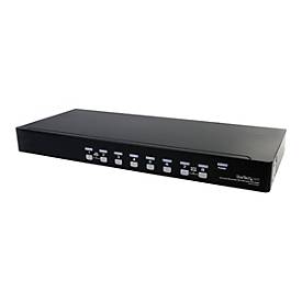 StarTech.com 8 Port Rackmount USB VGA KVM Switch - 8-fach VGA Umschalter mit Audio und OSD (On-Screen-Display) - KVM-/Au