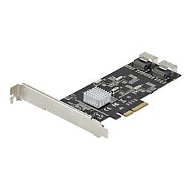 Image of StarTech.com 8 Port SATA PCIe Card - PCI Express 6Gbps SATA Expansion Adapter Card with 4 Host Controllers - SATA PCIe Controller Card - PCI-e x4 Gen 2 to SATA III - SATA HDD/SSD - Speicher-Controller - SATA 6Gb/s / SAS 6Gb/s - PCIe 2.0 x4