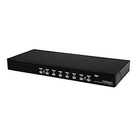 StarTech.com 8-Port USB KVM Swith with OSD - TAA Compliant - 1U Rack Mountable VGA KVM Switch (SV831DUSBU) - KVM-Switch 