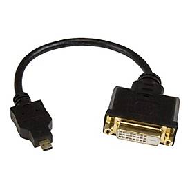Image of StarTech.com 8in Micro HDMI to DVI-D Adapter M/F - 8in Micro HDMI to DVI Cable - Connect a Micro HDMI phone or laptop to a DVI-D display (HDDDVIMF8IN) - Videoadapter - HDMI / DVI - 20.3 cm