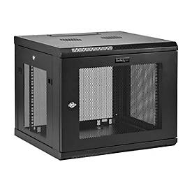 Image of StarTech.com "9U Wall Mount Server Rack Cabinet - 4-Post Adjustable Depth (2"" to 19"") Network Equipment Enclosure with Cable Management (RK920WALM)" - Schrank für Rack-Gehäuse - 9U