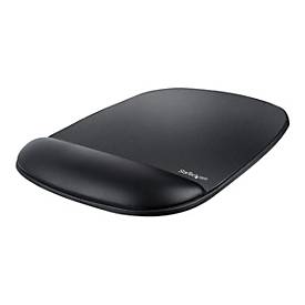 StarTech.com Ergonomisches Mauspad mit Gelkissen, 17x18x2cm, Gepolstertes Gel Mauspad für ergonomischer Arbeitsplatz mit Handgelenkauflage und rutschfeste PU-Basis unterlage (B-ERGO-MOUSE-PAD)