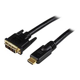 Image of StarTech.com HDMI auf DVI-D Kabel 15m (Stecker/Stecker) - HDMI/DVI Adapterkabel mit vergoldeten Kontakten - HDMI/DVI Videokabel Schwarz - Adapterkabel - HDMI / DVI - 15 m