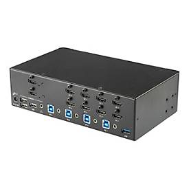 Image of StarTech.com KVM Switch HDMI 4 Port - 4K 30 Hz - KVM Extender für HDMI - KVM HDMI Umschalter - KVM-/Audio-/USB-Switch - 4 Anschlüsse - an Rack montierbar
