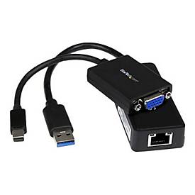 Image of StarTech.com Lenovo ThinkPad X1 Carbon VGA und Gigabit Ethernet Adapter Kit - Mini Displayport auf VGA - USB 3.0 auf GbE - MDP auf VGA - Notebook-Zubehörpaket