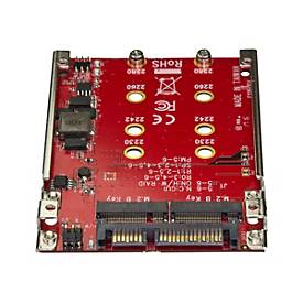 Image of StarTech.com M.2 auf SATA Adapter - Dual Slot M.2 NGFF SSD Adapter für 2,5in Laufwerke - RAID - Speichercontroller (RAID) - M.2 Card - SATA 6Gb/s