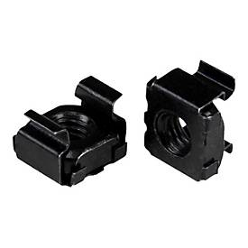 M5 Käfigmuttern - 50er Pack, Schwarz - M5 Muttern für Server Racks und Serverschränke Käfigmuttern