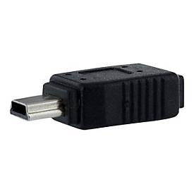 StarTech.com Micro USB auf Mini USB 2.0 Adapter - Bu/St - Schwarz - USB-Adapter - Micro-USB Typ B (W)