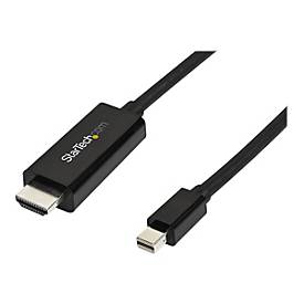 Image of StarTech.com Mini DisplayPort auf HDMI Adapterkabel - Mini DP zu HDMI Adapter Kabel - 3m - Ultra HD 4K 30Hz - Schwarz - Adapterkabel - DisplayPort / HDMI - 3 m