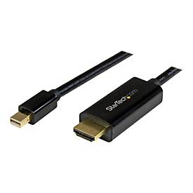 Image of StarTech.com Mini DisplayPort auf HDMI Adapterkabel - Mini DP zu HDMI Adapter Kabel - 5m - Ultra HD 4K 30Hz - Schwarz - Adapterkabel - DisplayPort / HDMI - 5 m