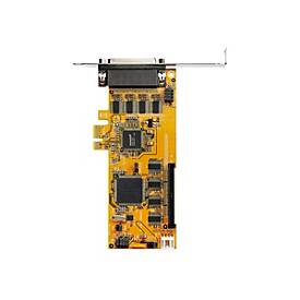 Image of StarTech.com PEX8S1050LP PCI Express Schnittstellenkarte (8 Ports, RS232, PCIe, low profile, 16550 UART, DB9 Serial Card) - Serieller Adapter - PCIe - RS-232 x 8 - TAA-konform