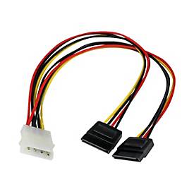 StarTech.com SATA Y-Stromkabel - Splitter Power Y-Kabel mit 2 x SATA intern 1 x Molex (Stecker)