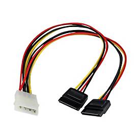 StarTech.com SATA Y-Stromkabel - Splitter Power Y-Kabel mit 2 x SATA intern 1 x Molex (Stecker)