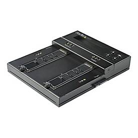 StarTech.com Selbständiger M.2 SATA & M.2 NVMe Duplikator und Löscher - SATA/SSD Festplatten klonen/löschen für M.2 PCIe AHCI/NVMe, M.2 SATA, 2.5/3.5' SATA Laufwerke - HDD cloner, TAA (SM2DUPE11)