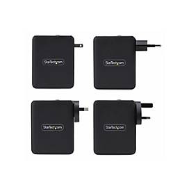 StarTech.com Startech 140W USB-C Wall Charger, USB-C/USB-A, PD GaN Power Adapter - Netzteil - GaN-Technologie - 140 Watt - 5 A - Power Delivery 3.1 - 4 Ausgabeanschlussstellen (USB, 3 x USB-C)