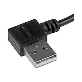 StarTech.com StarTech Micro USB Kabel mit rechts gewinkelten Anschlüssen - Stecker/Stecker - 2m - USB A zu Micro B Anschlusskabel - USB-Kabel - Micro-USB Typ B (M)
