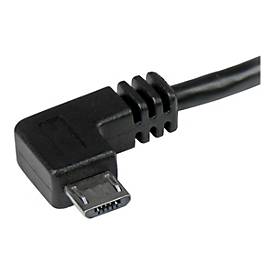 StarTech.com StarTech Micro USB Kabel mit rechts gewinkelten Anschlüssen - Stecker/Stecker - 2m - USB A zu Micro B Anschlusskabel - USB-Kabel - Micro-USB Typ B (M)