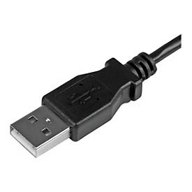 StarTech.com StarTech Micro USB Lade/Sync-Kabel - St/St - Micro USB linksgewinkelt - 1m - USB auf Micro USB Ladekabel - USB-Kabel - Micro-USB Typ B (M)